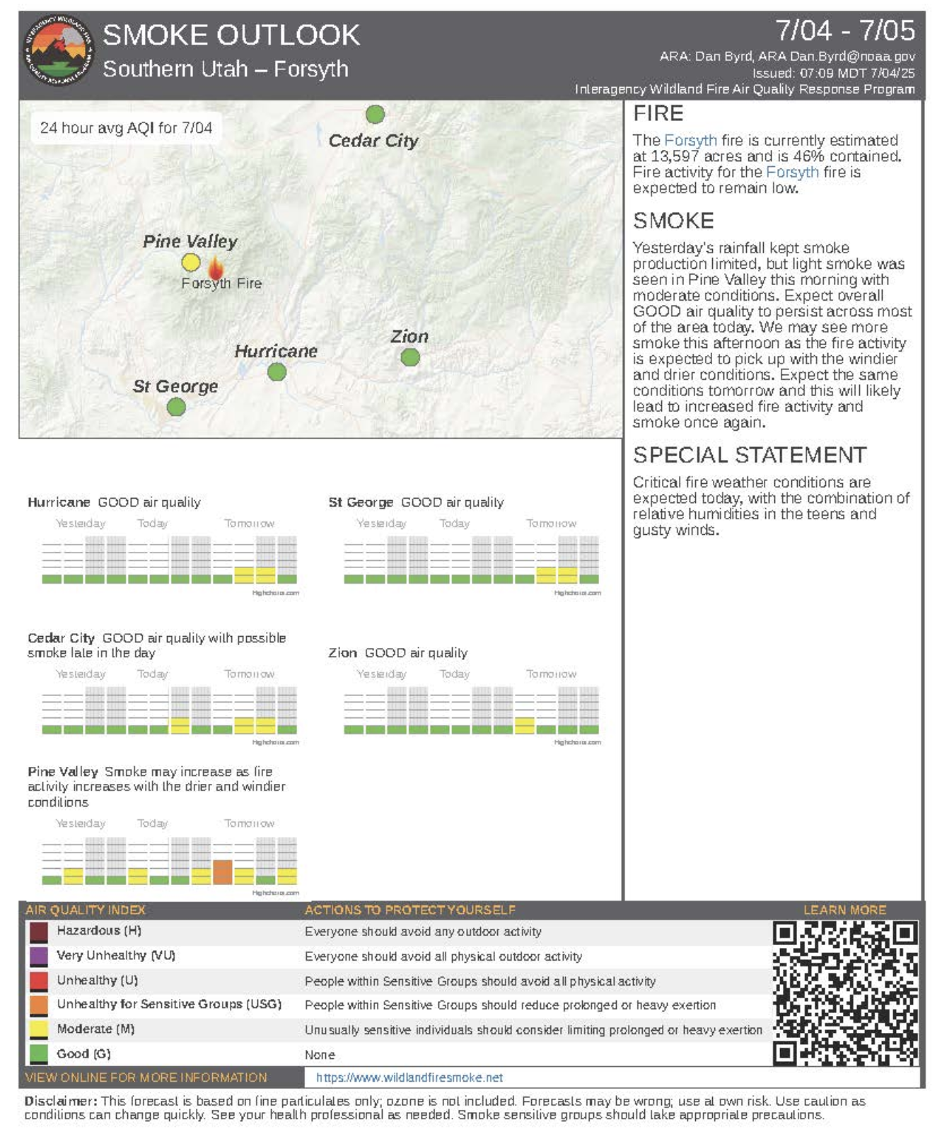 Pine Valley Fire Update July 4, 2025